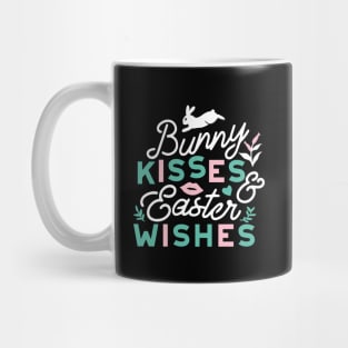 Charming Easter Typography - 'Bunny Kisses and Easter Wishes' Mug